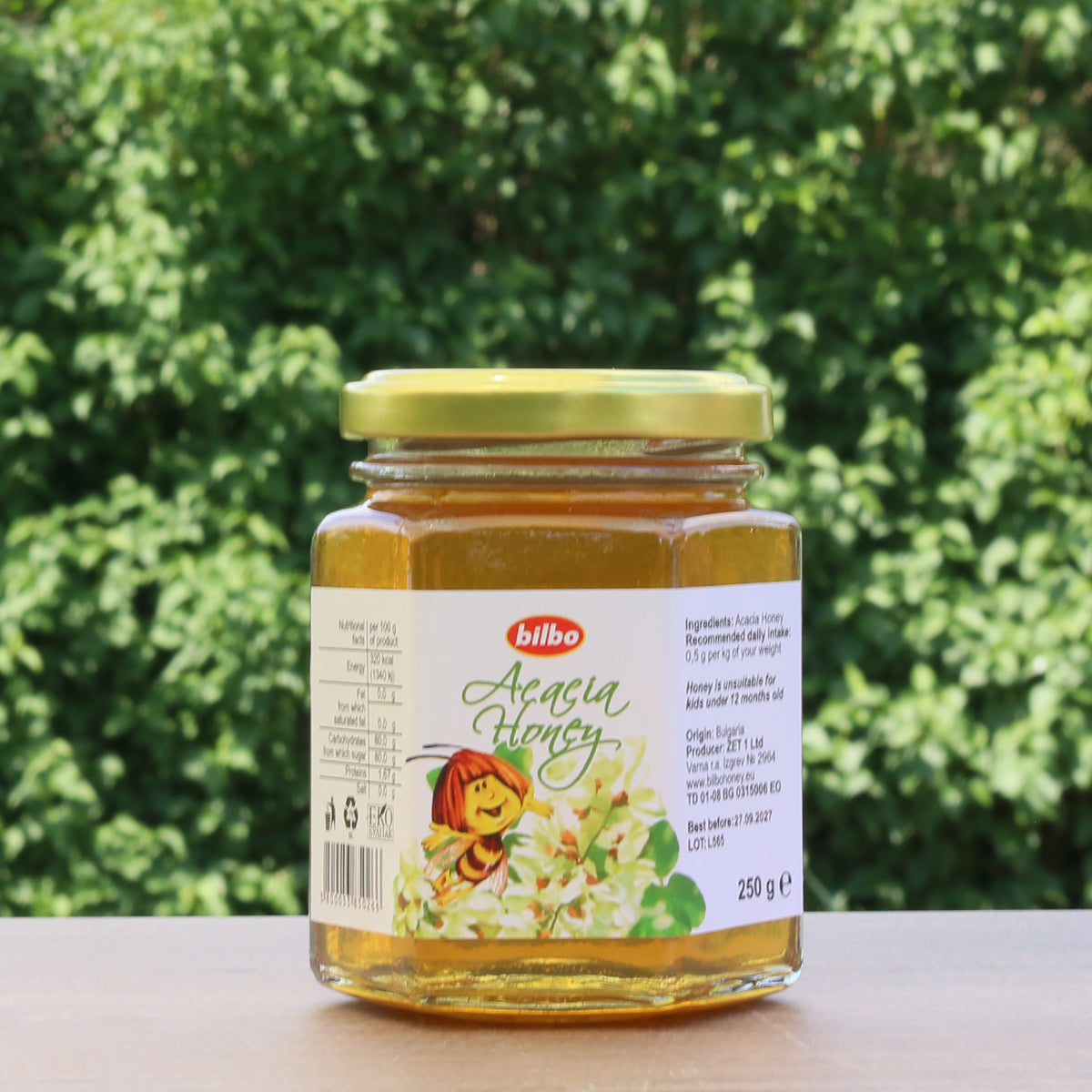 Bilbo surowy miód akacjowy • 250 g