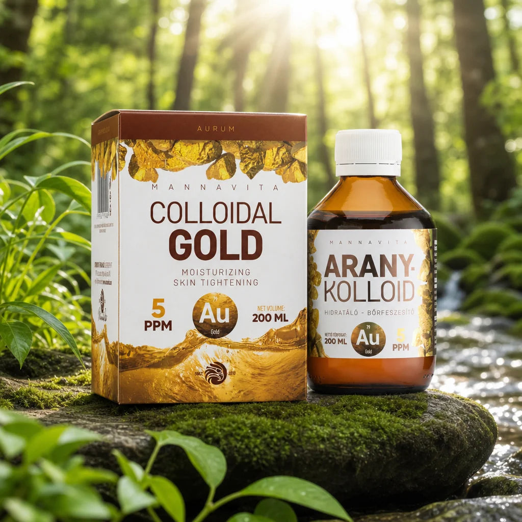 Mannavita Złoto Koloidalne 5 PPM • 200 ml