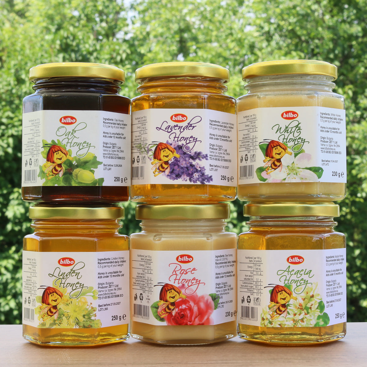 Bilbo surowy miód różany • 230 g
