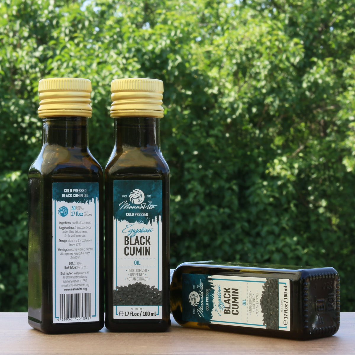 Mannavita olej z czarnuszki tłoczony na zimno • 100 ml