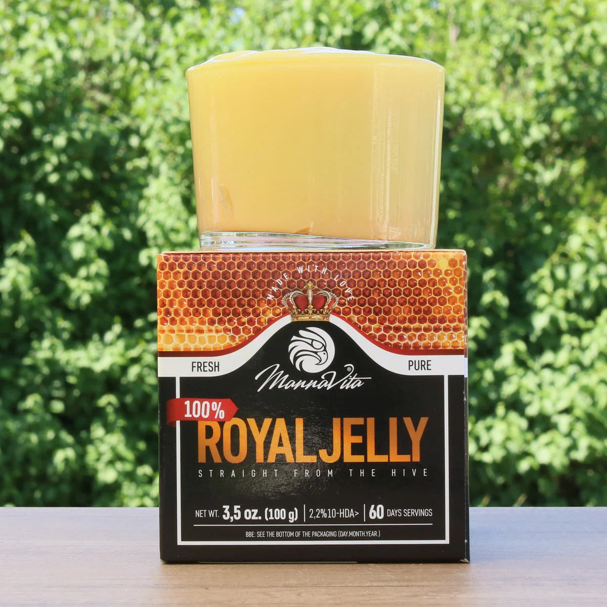 Mannavita fresh pure royal jelly • 2.2% 10-HDA • 100g - Mannavita