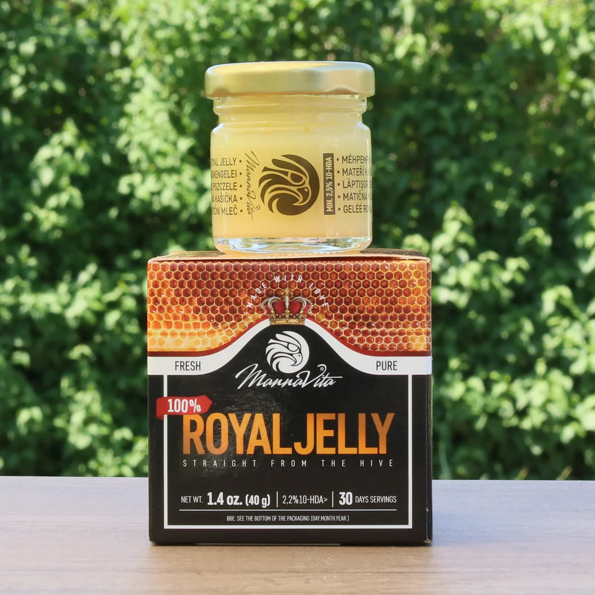 Mannavita fresh pure royal jelly • 2.2% 10-HDA • 40g - Mannavita
