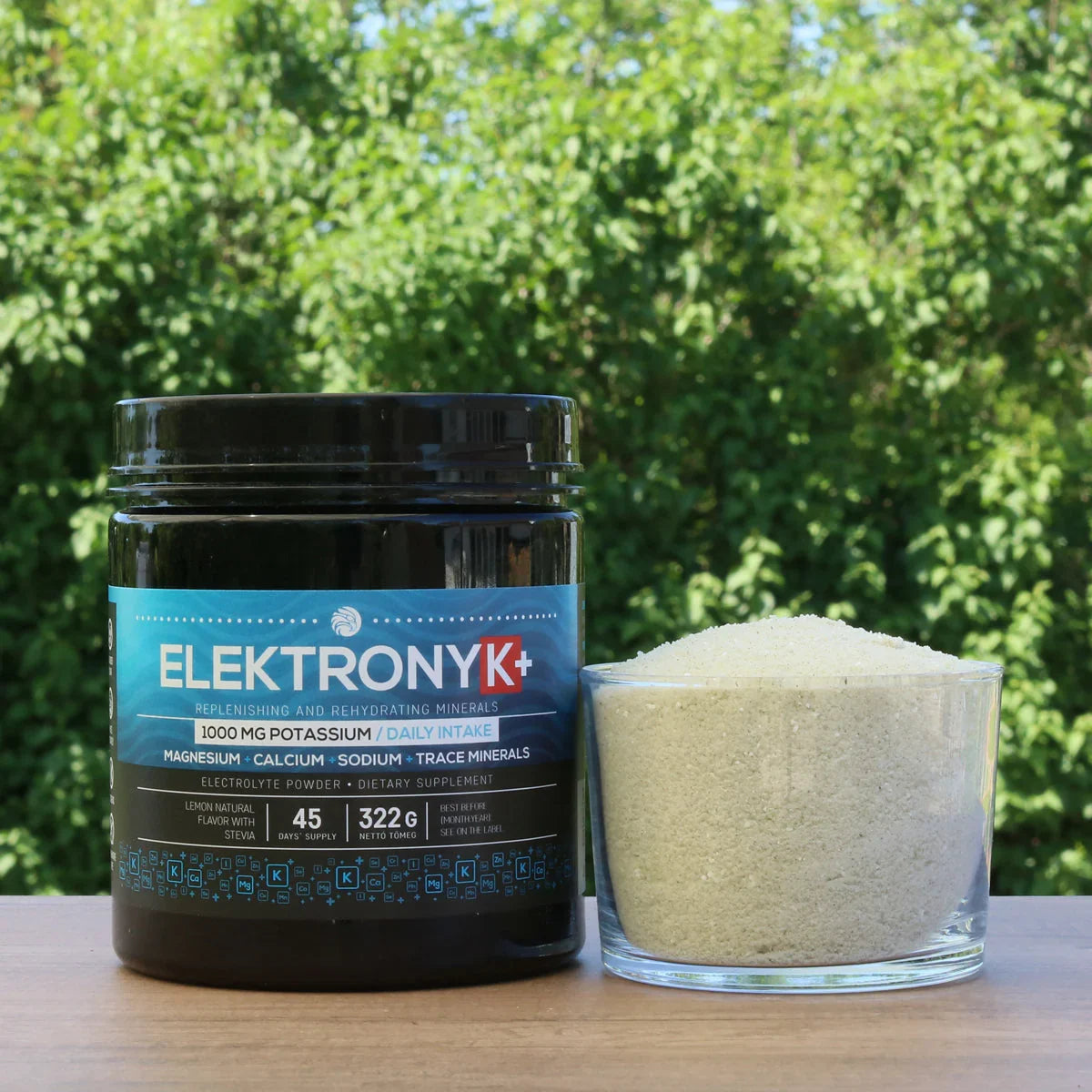 ElektronyK+ electrolyte powder with 1000 mg potassium • 322g - Mannavita