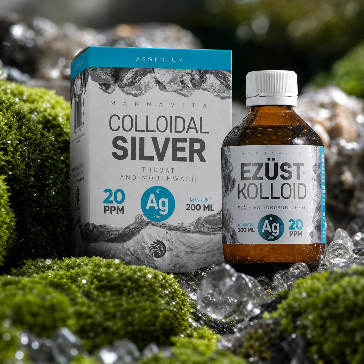 Mannavita Srebro Koloidalne 20 PPM • 200 ml