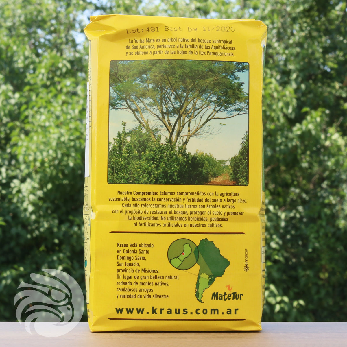 Herbata yerba mate Kraus • Silvestre, mięta • 500 g