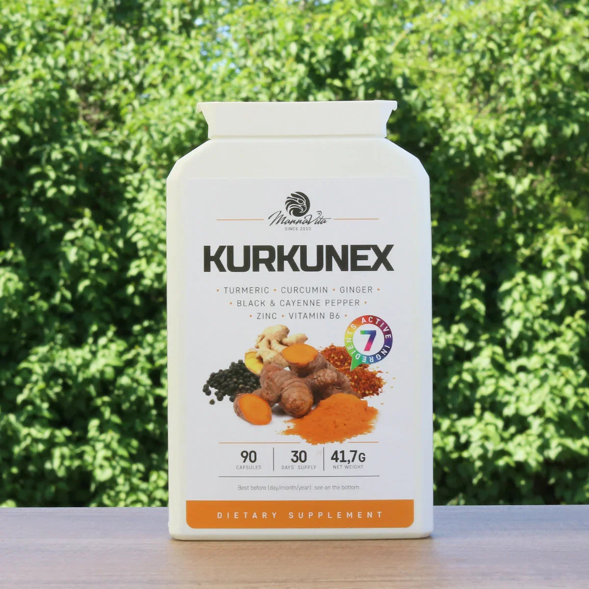 KURKUNEX turmeric extract complex • 90 capsules - Mannavita