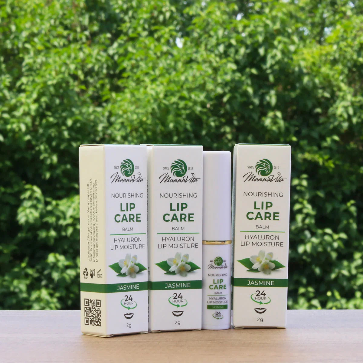 Mannavita Lip Balm with Hyaluronic Acid • Deep-nourishing • JASMINE - Mannavita