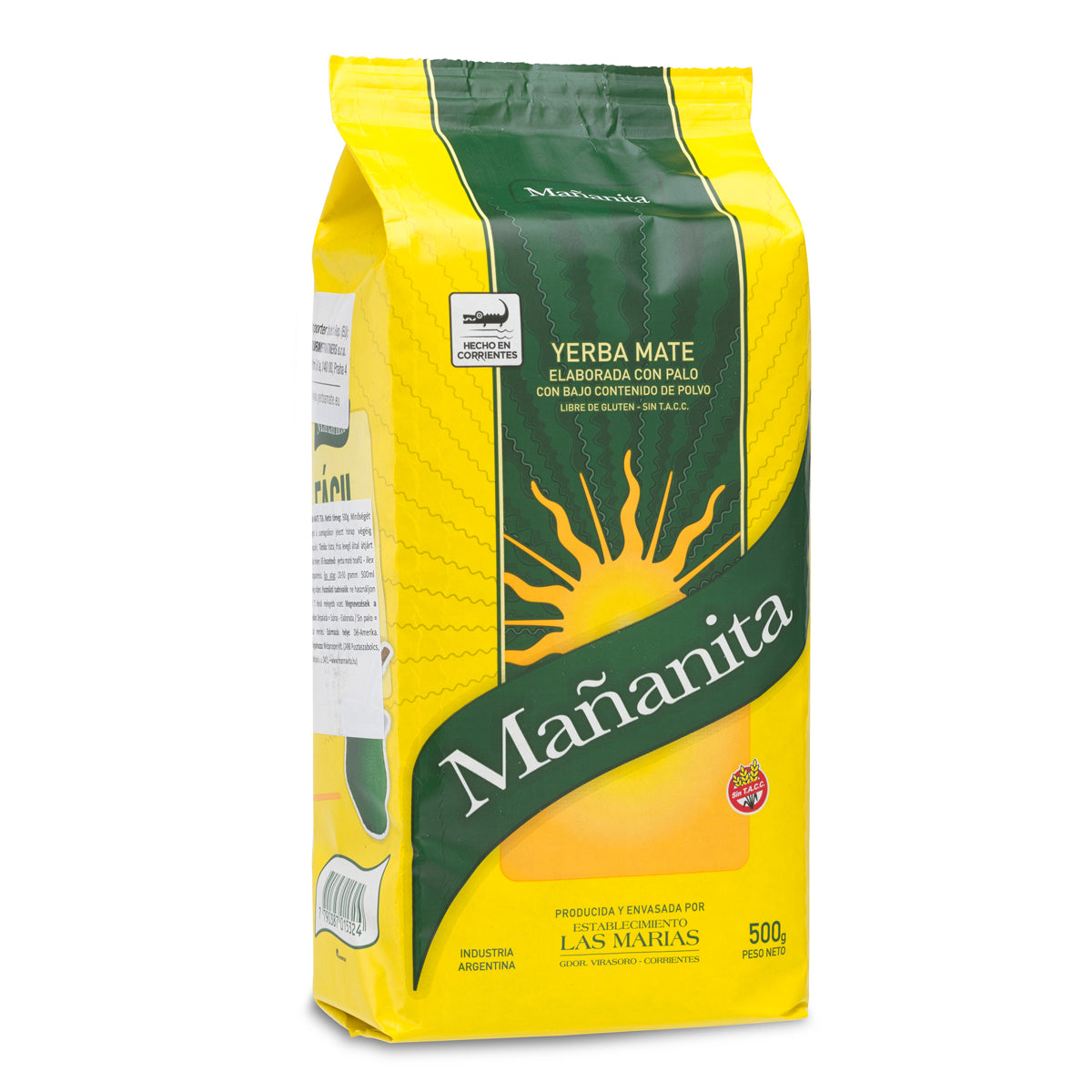 Herbata yerba mate Mañanita • Z patyczkami • 500 g