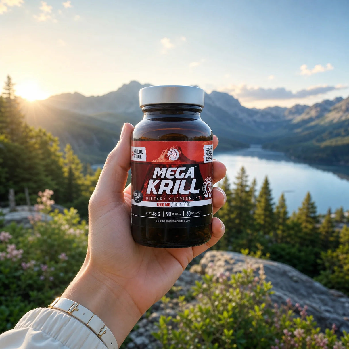 MegaKRILL 1500 mg olej z Kryla + olej Rybi • 90 kapsułek