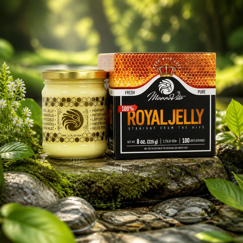 Mannavita Premium Mleczko pszczele • 2,5% 10-HDA • 100g