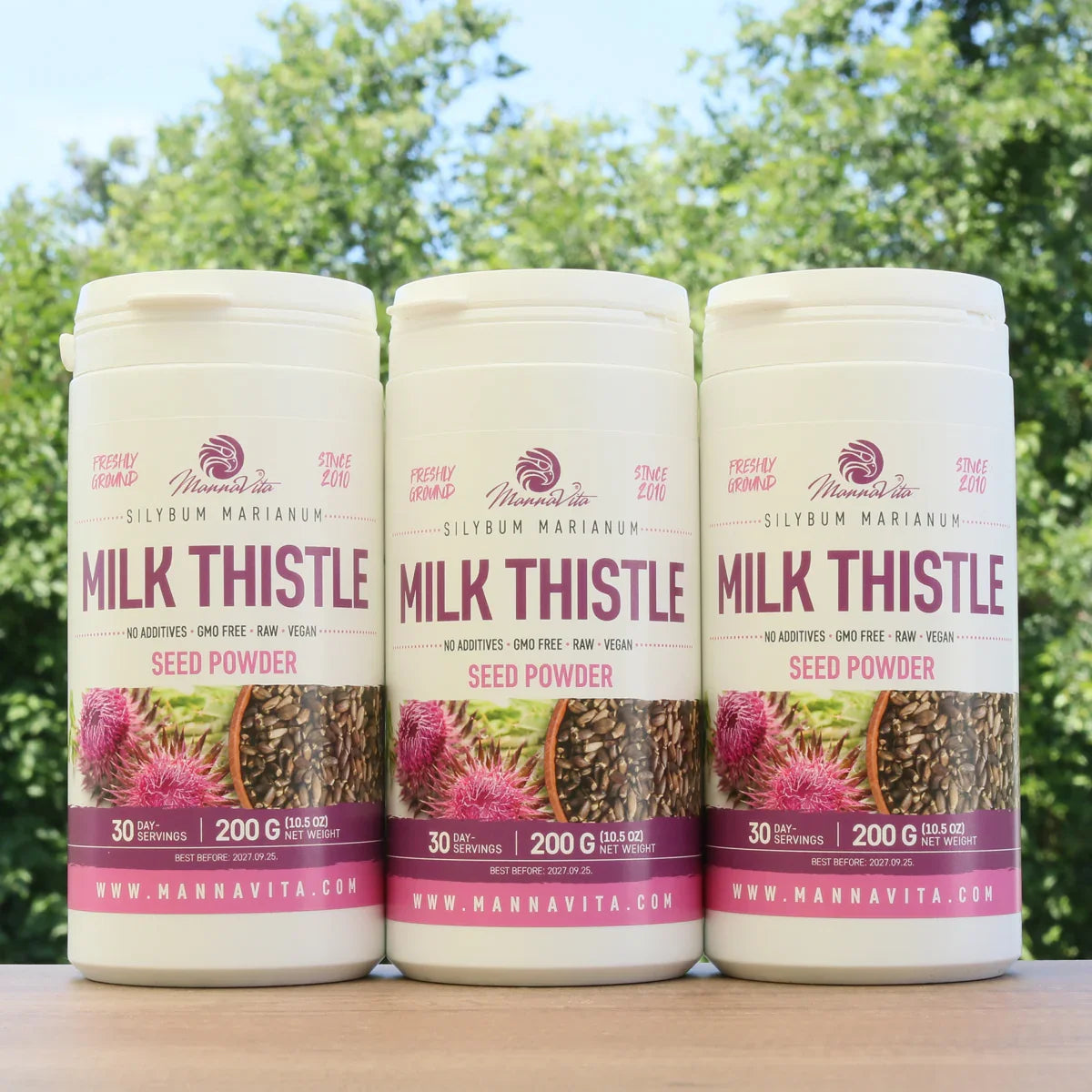 Mannavita Milk Thistle seed powder • 200 g - Mannavita