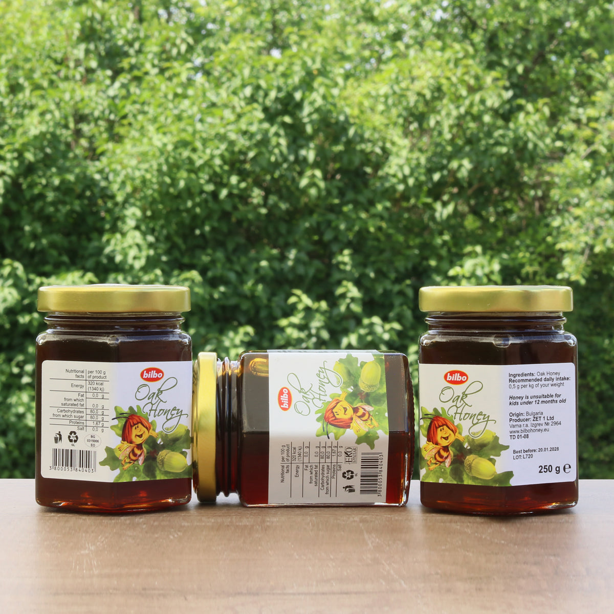 Bilbo surowy miód dębowy • 250 g