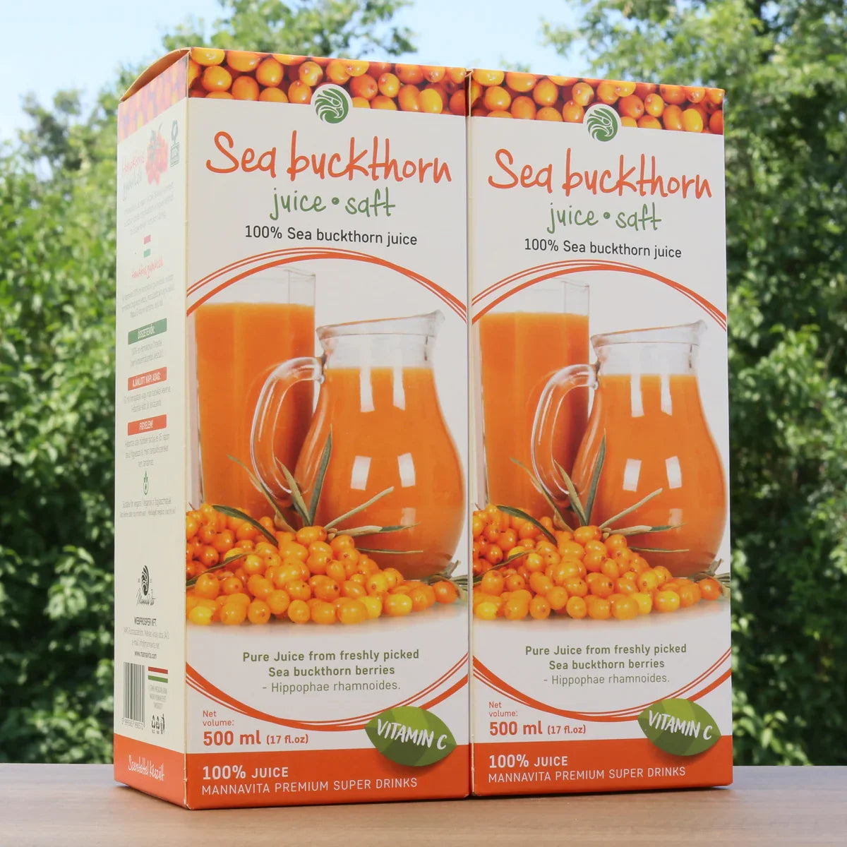 Mannavita Sea buckthorn 100% pure pressed juice • 500 ml - Mannavita