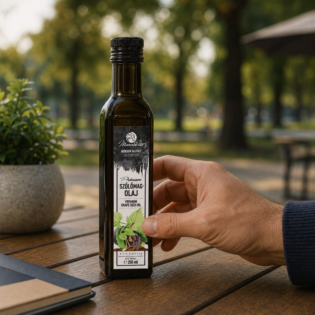 Mannavita węgierski olej z pestek winogron tłoczony na zimno • 250 ml