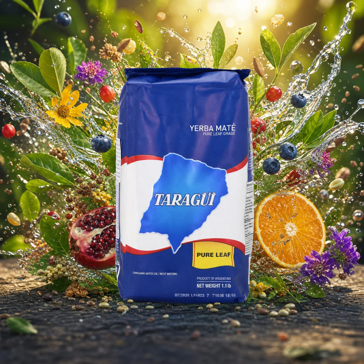 Herbata yerba mate Taragüi • Czyste liście – Sin palo • 500 g
