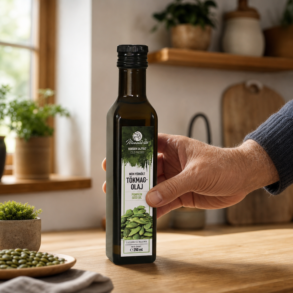 Mannavita węgierski olej z pestek dyni tłoczony na zimno • 250 ml