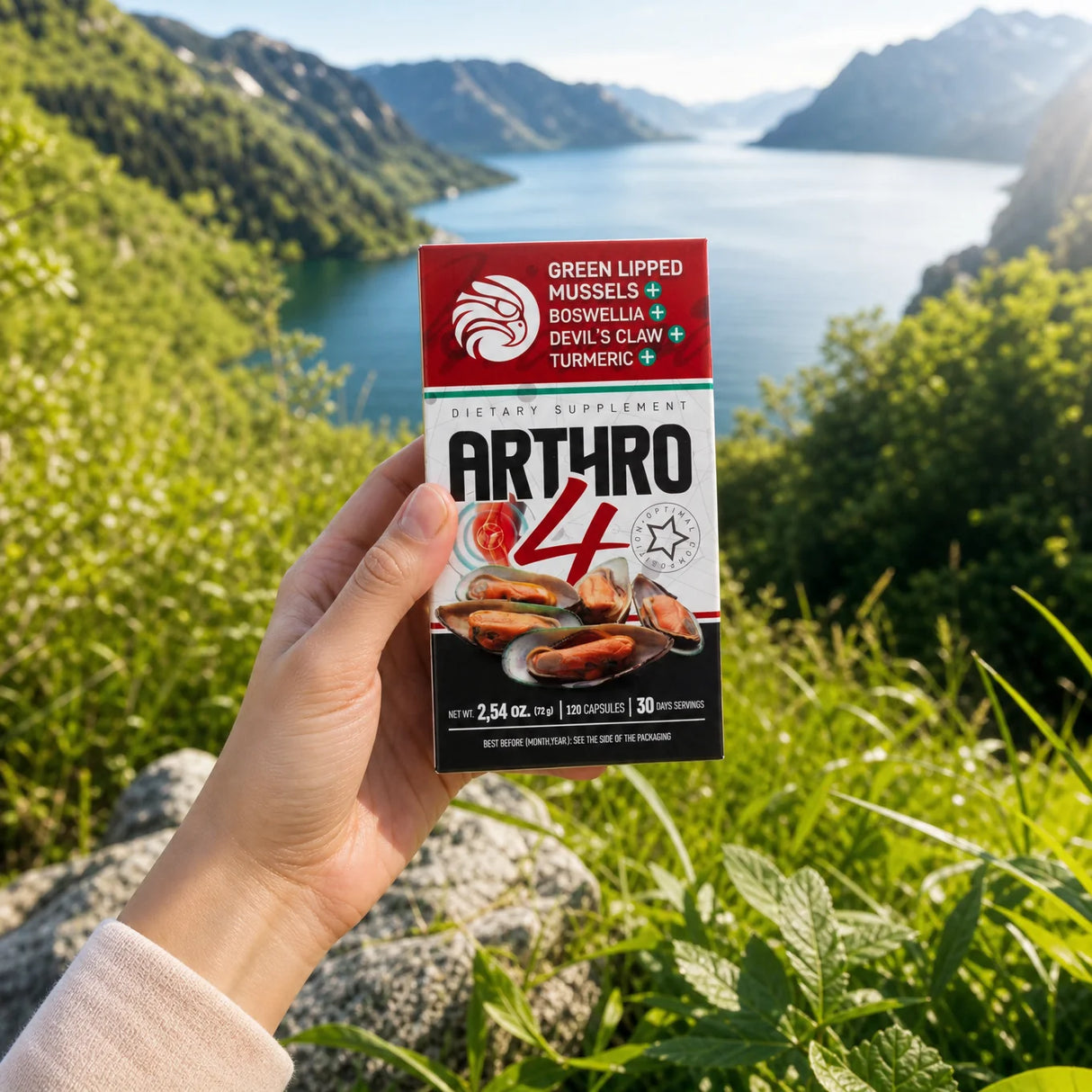 ARTHRO4 • Kompleks stawów i chrząstek • z Omułek zielonowargowy • 120 kapsułek