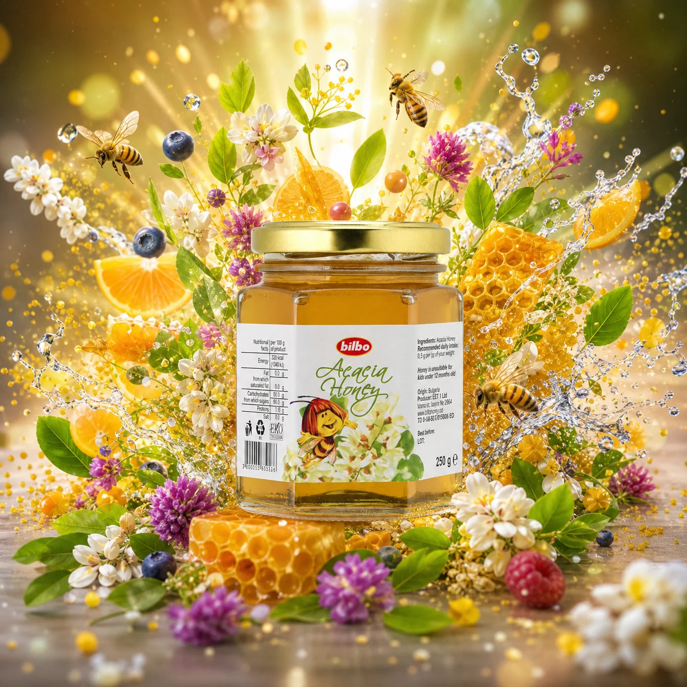 Bilbo surowy miód lipowy • 250 g