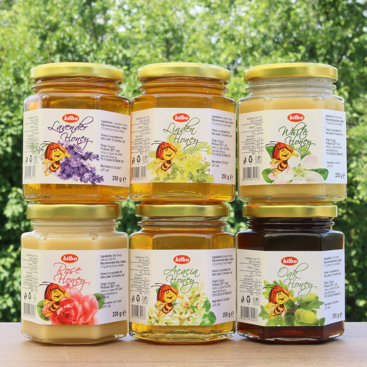 Bilbo surowy miód różany • 230 g
