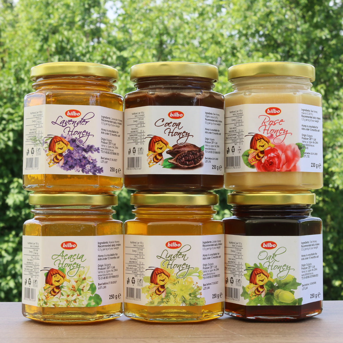 Bilbo surowy biały miód • 230 g