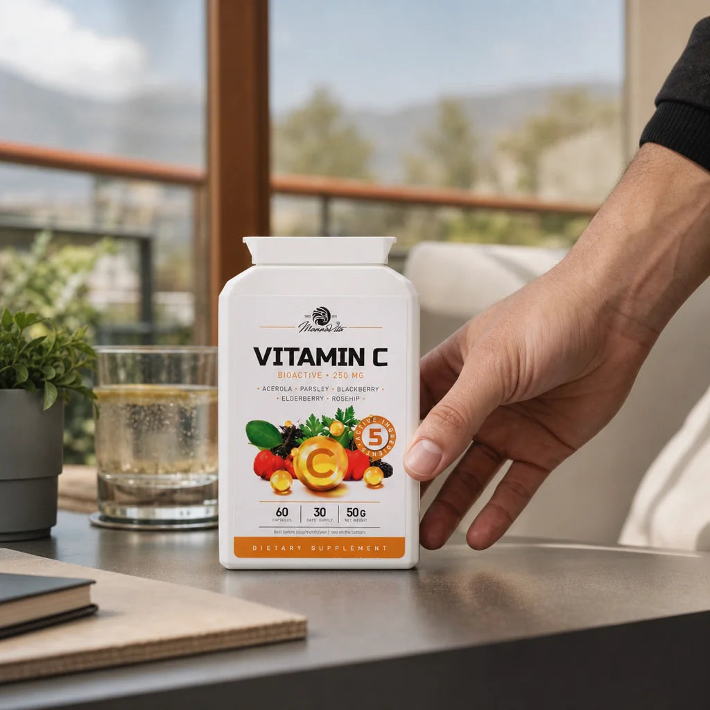 Mannavita Witamina C complex • 250 mg bioaktywna • 60 kapsułek