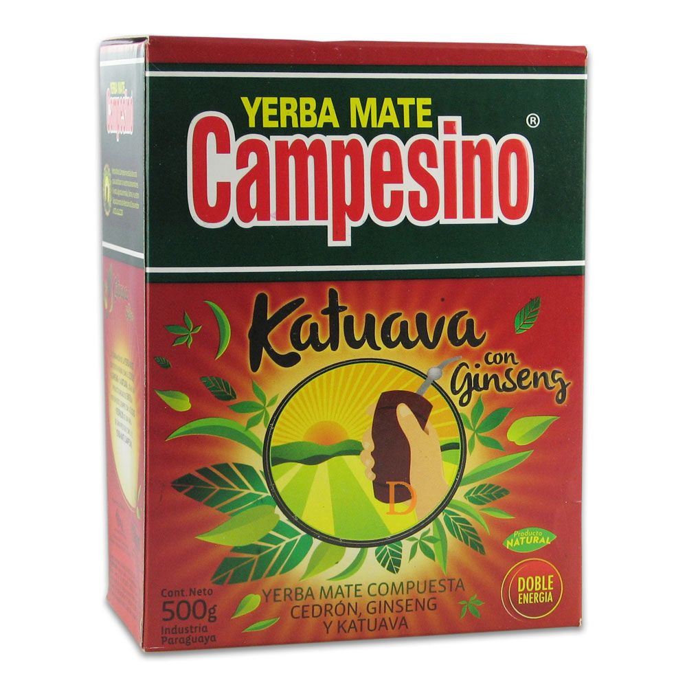 Herbata yerba mate Campesino • Katuava + Żeń-szeń • 500 g