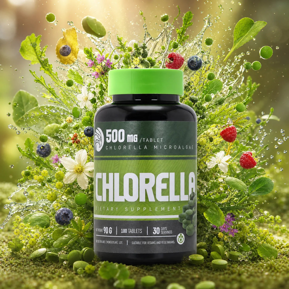 Mannavita Chlorella tabletki 500 mg • 180 szt.