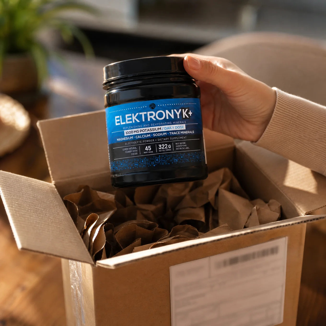 ElektronyK+ proszek Elektrolitowy • 1000 mg potasu • 322g