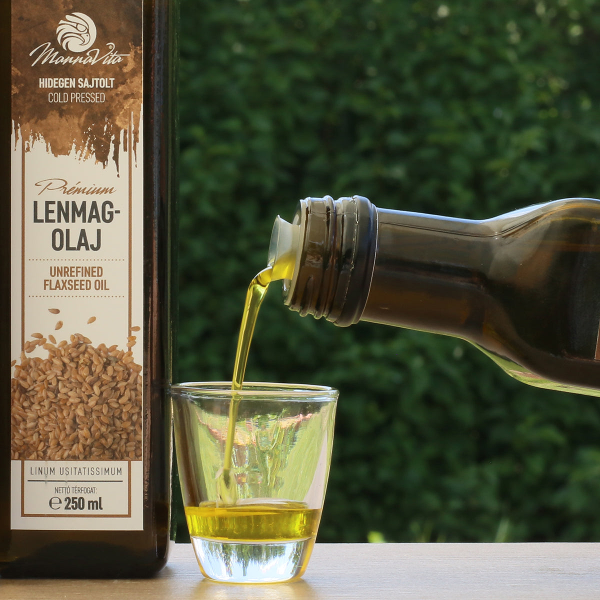 Mannavita Węgierski olej lniany tłoczony na zimno • 250 ml