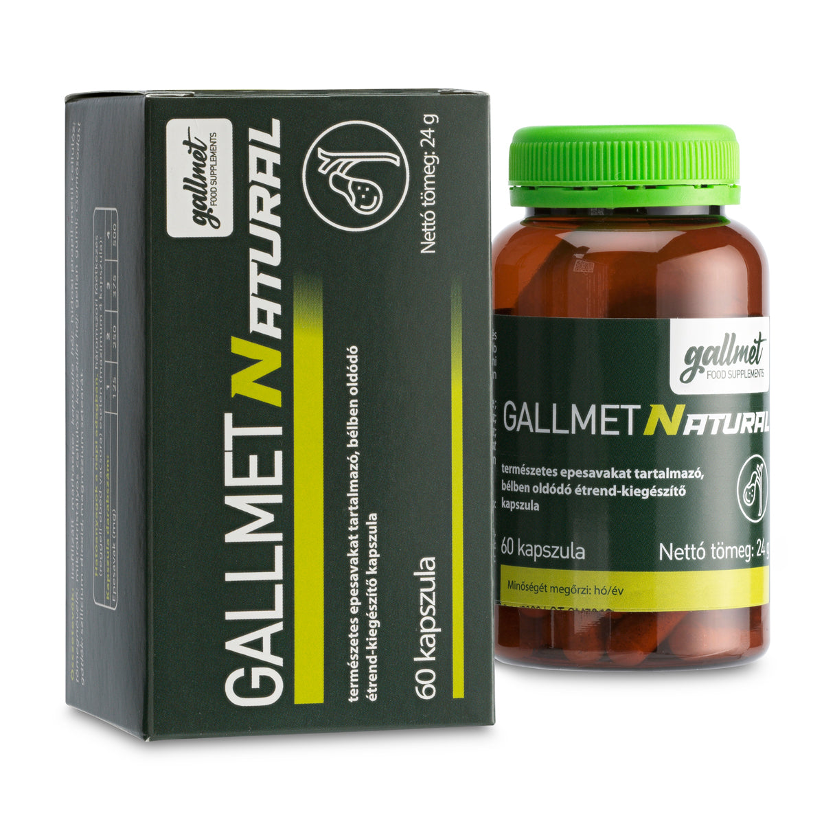 Gallmet Natural, kapsułki z kwasem żółciowym • 60 szt.