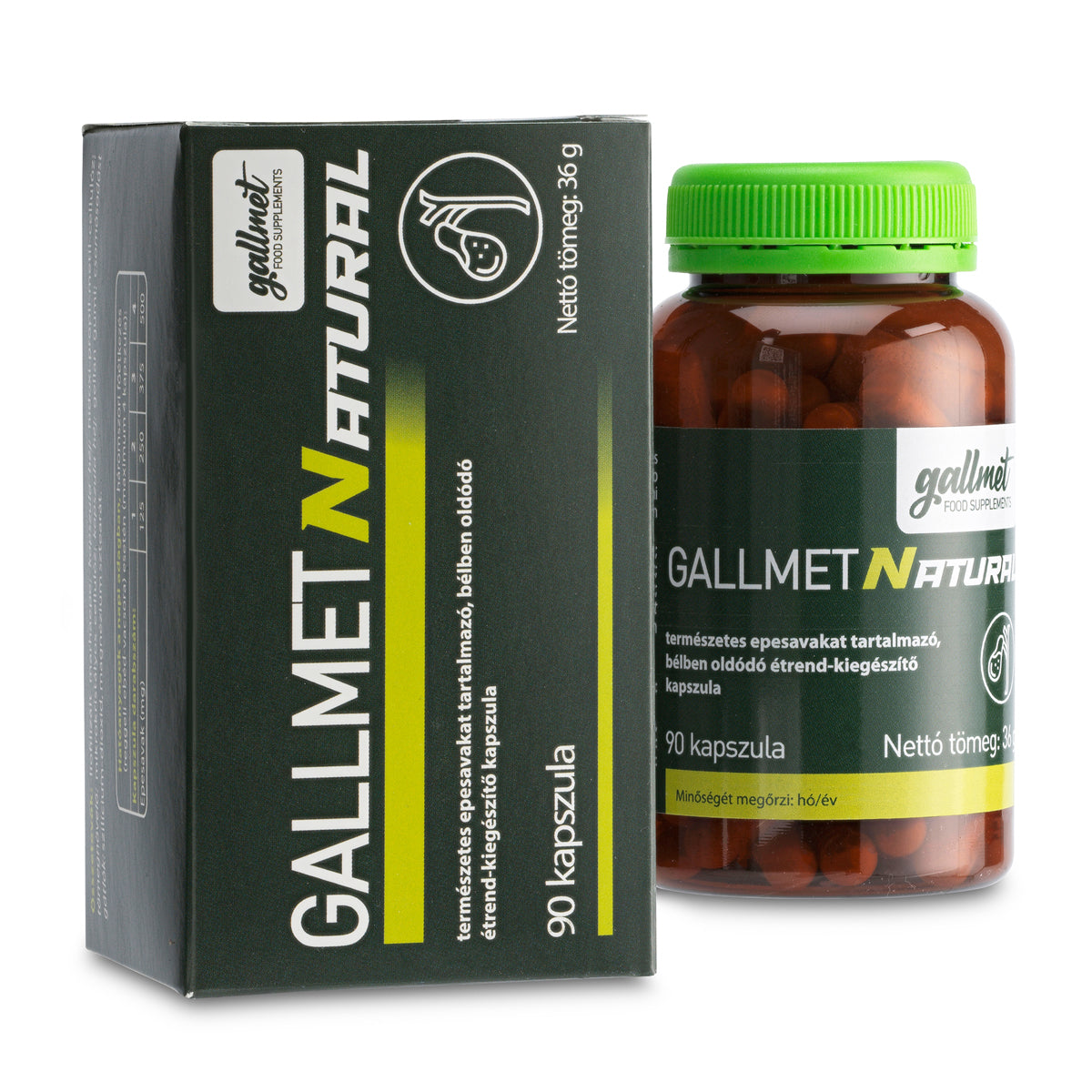 Gallmet Natural, kapsułki z kwasem żółciowym • 90 szt.