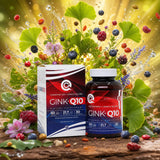 GINK-Q10 • Kompleks Koenzymu Q10 + Ginkgo Biloba • 60 kapsułek