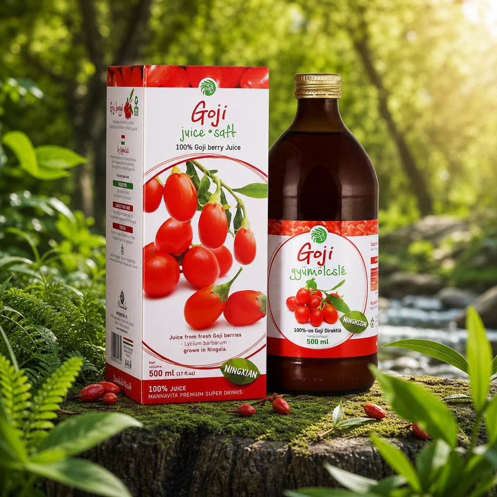 Mannavita sok z Jagód Goji • 100% czysty sok tłoczony • 500 ml