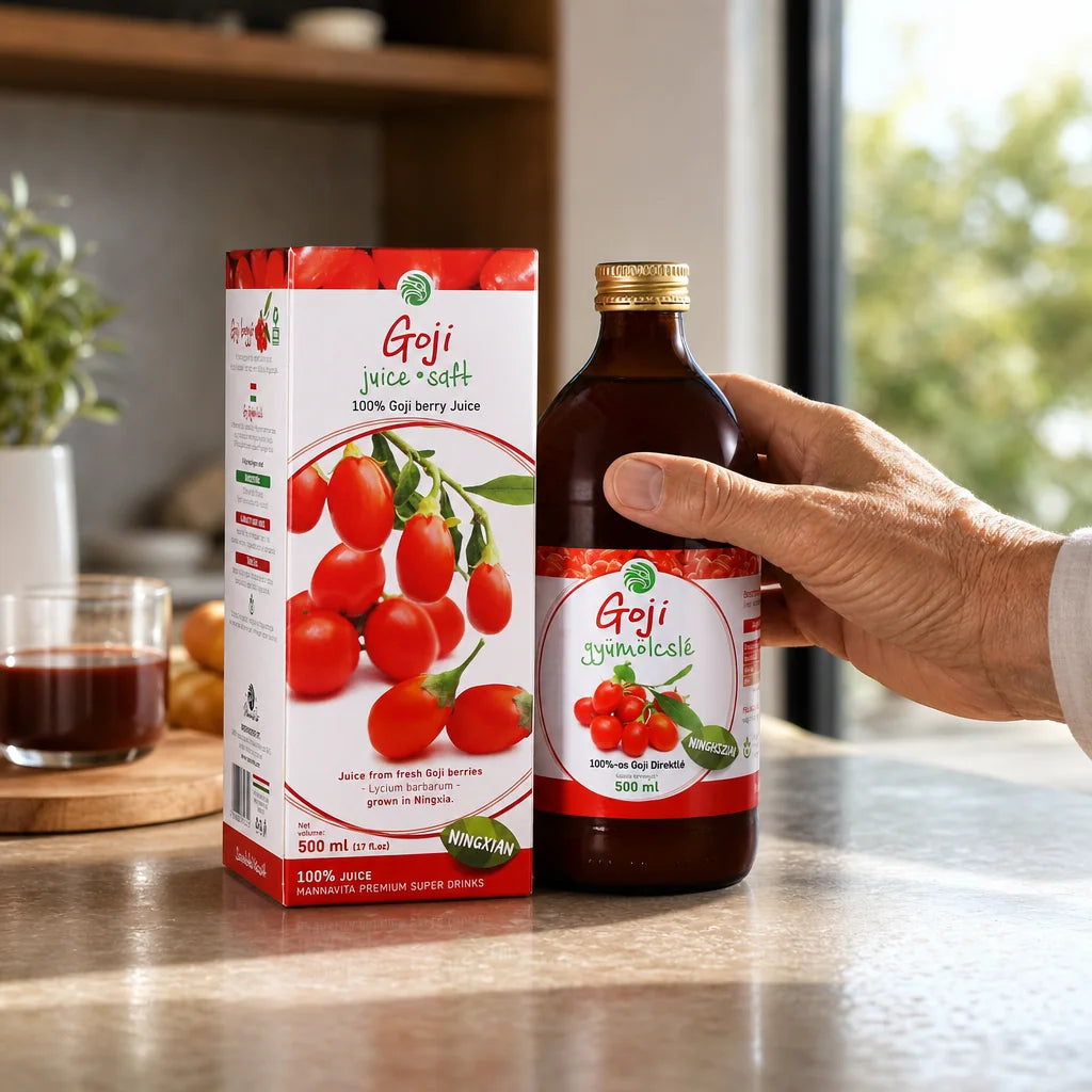Mannavita sok z Jagód Goji • 100% czysty sok tłoczony • 500 ml