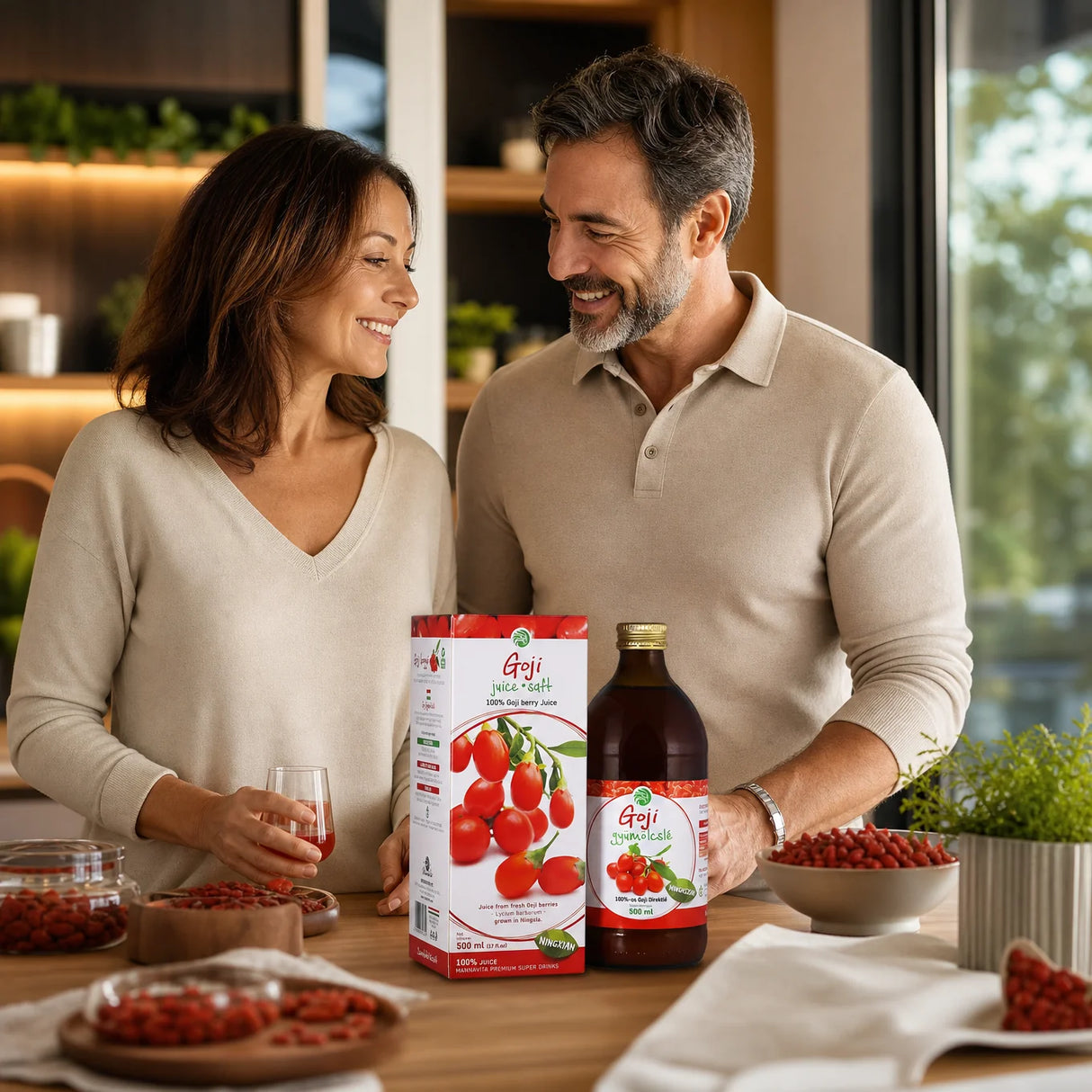 Mannavita sok z Jagód Goji • 100% czysty sok tłoczony • 500 ml