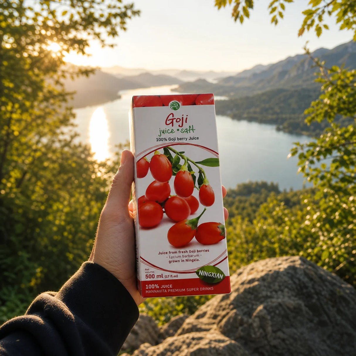Mannavita sok z Jagód Goji • 100% czysty sok tłoczony • 500 ml