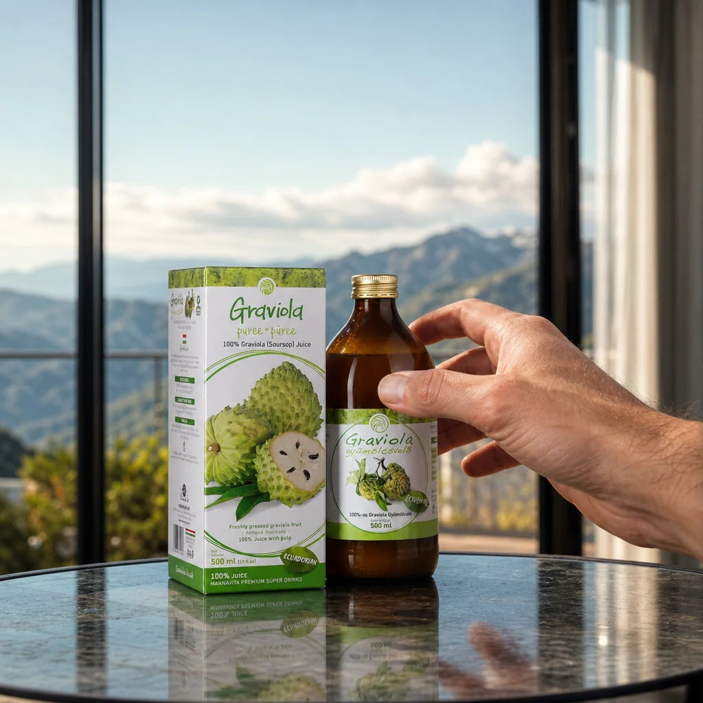 Mannavita purée z Graviola • 100% czysty sok tłoczony • 500 ml
