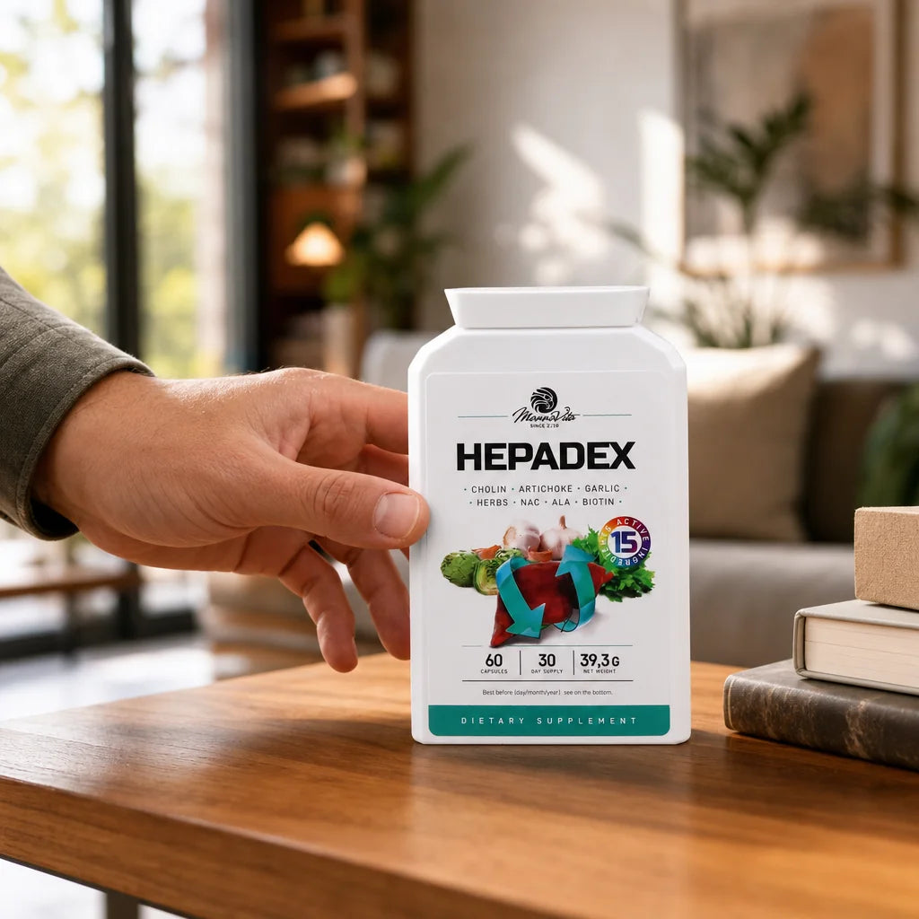 HEPADEX kompleks regenerujący wątrobę i poprawiający zdrowie wątroby • 60 kapsułek