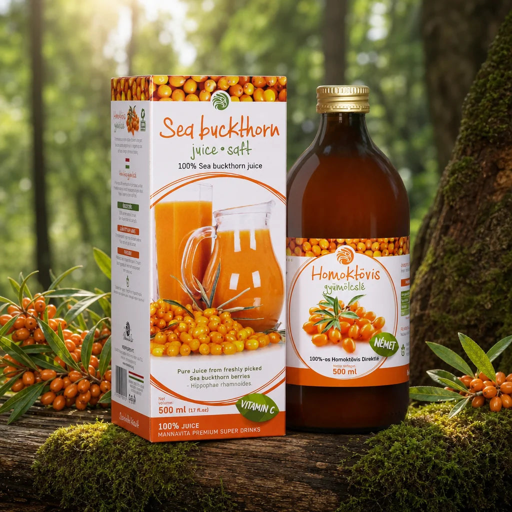 Mannavita sok z Rokitnika • 100% czysty sok tłoczony • 500 ml