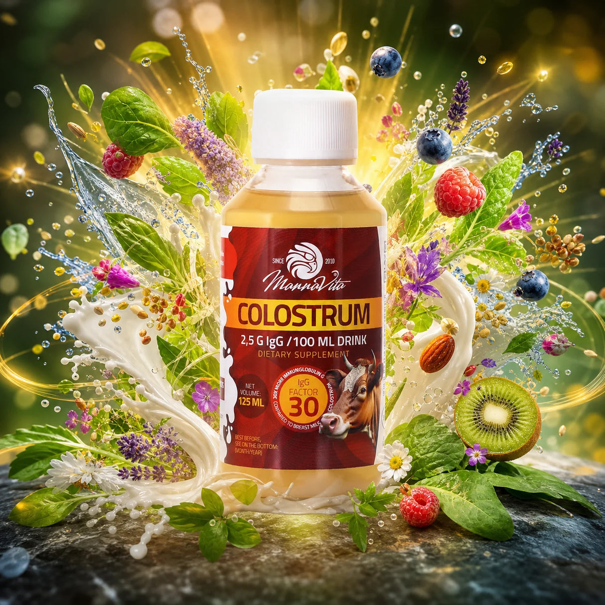 Mannavita Colostrum płyn • 120 ml
