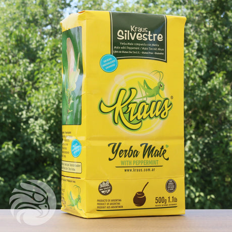 Herbata yerba mate Kraus • Silvestre, mięta • 500 g