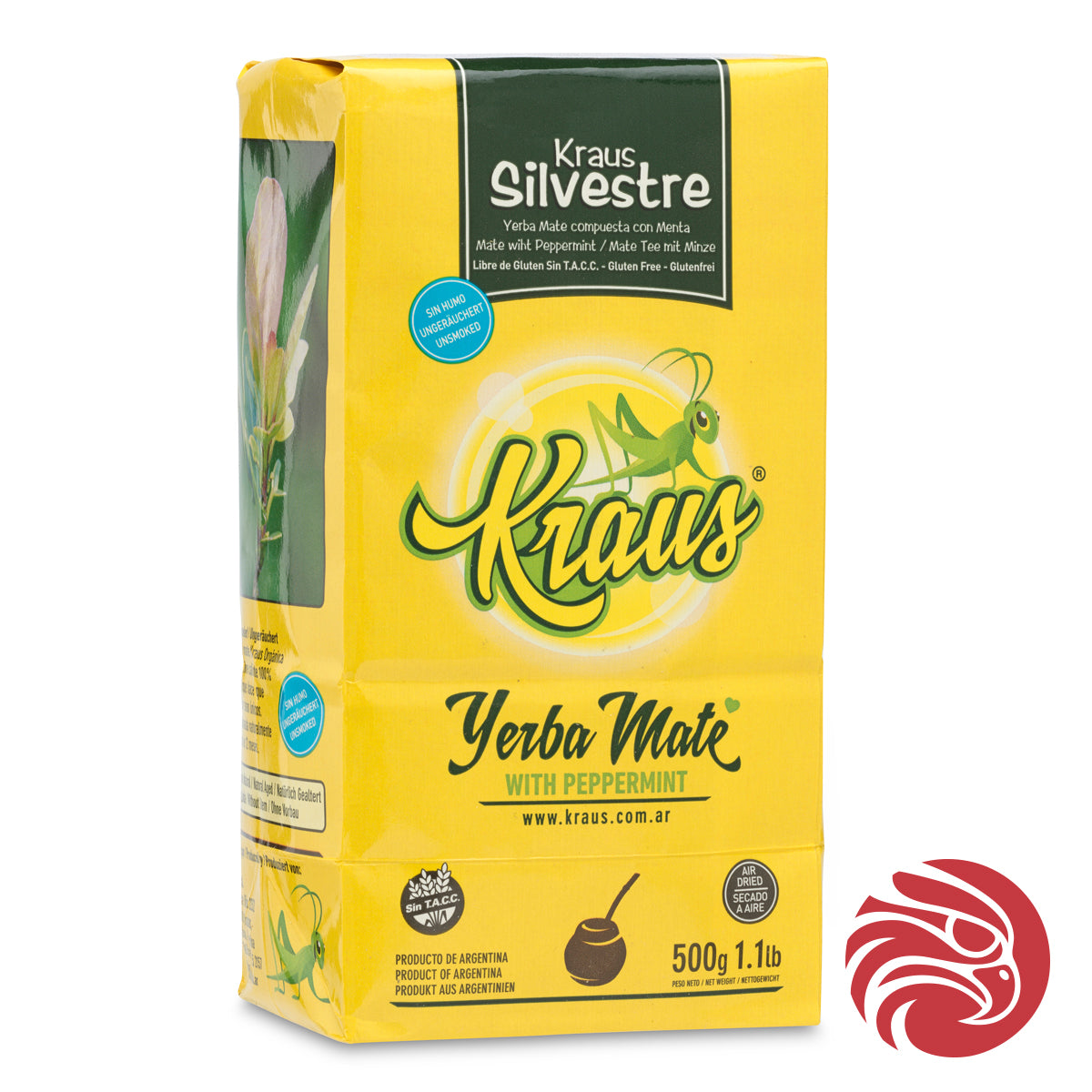 Herbata yerba mate Kraus • Silvestre, mięta • 500 g
