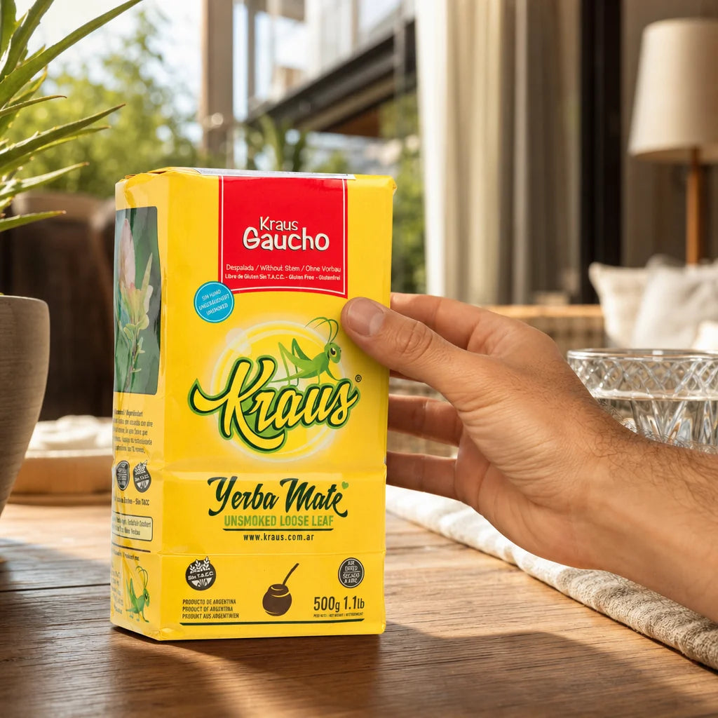 Herbata yerba mate Kraus • Silvestre, mięta • 500 g
