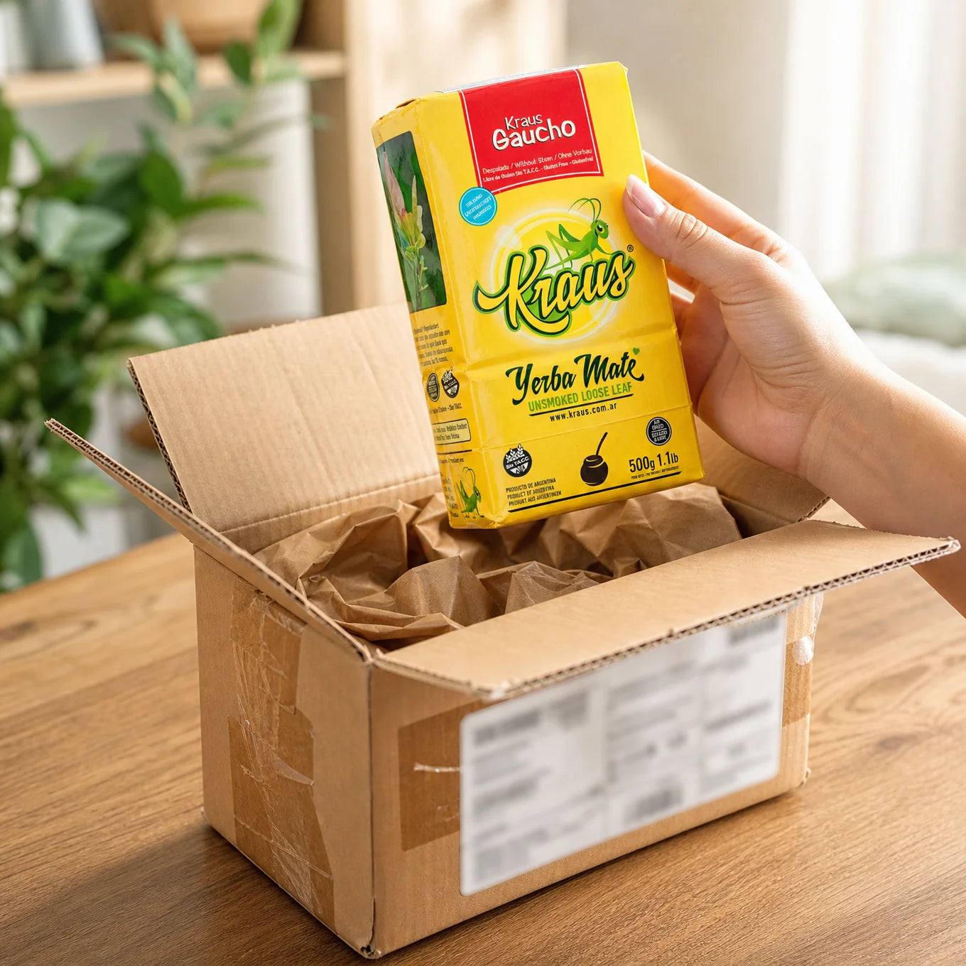 Herbata yerba mate Kraus • Silvestre, mięta • 500 g