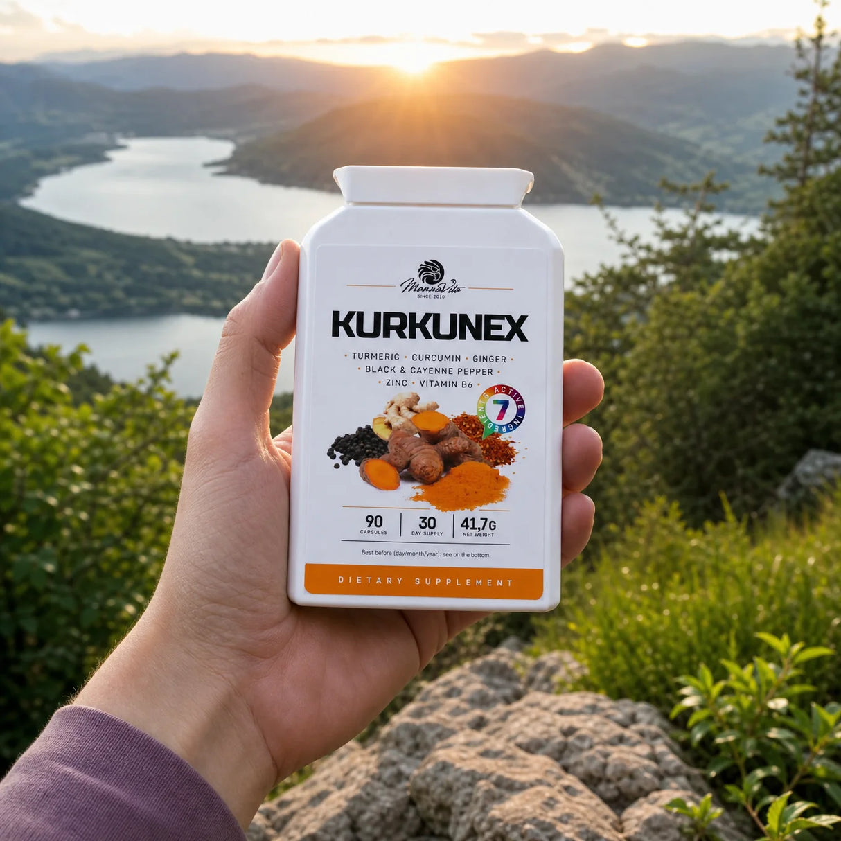 KURKUNEX kompleks ekstraktu z kurkumy • 90 kapsułek