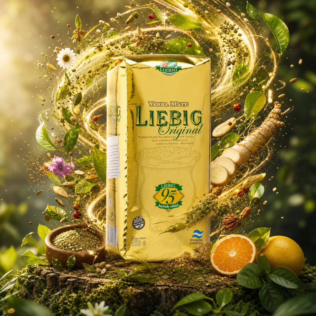 Liebig Original herbata yerba mate • Elaborada con palo • 500 g