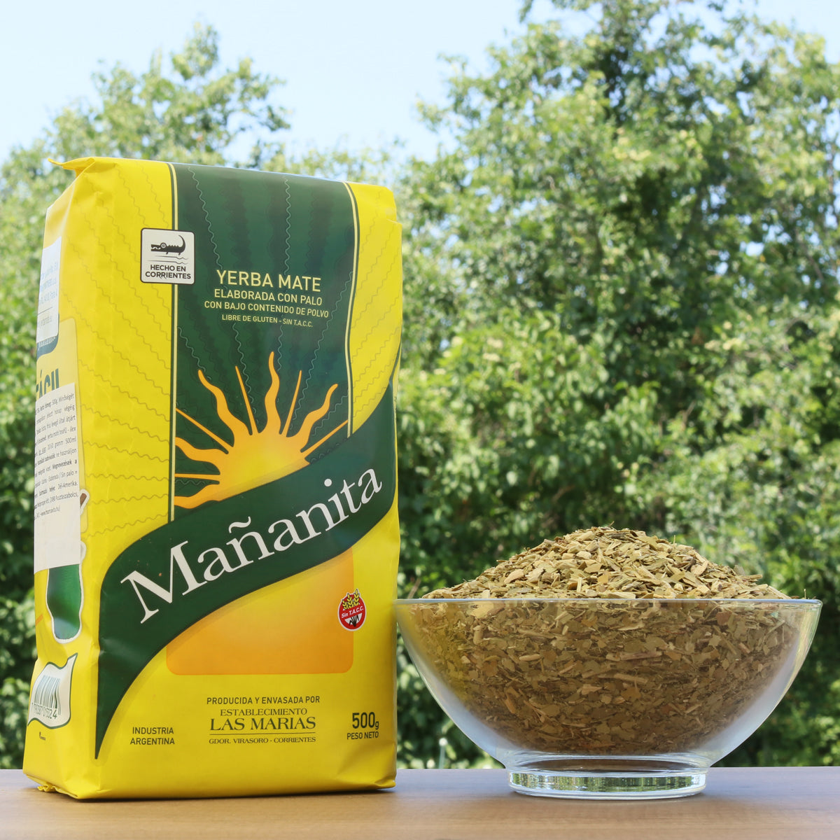 Herbata yerba mate Mañanita • Z patyczkami • 500 g