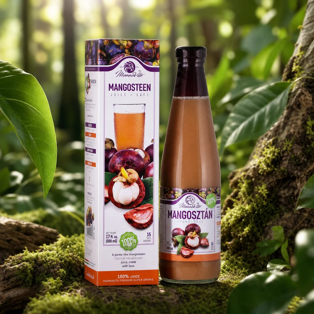 Mannavita purée z Mangostan • 100% czysty sok tłoczony • 500 ml