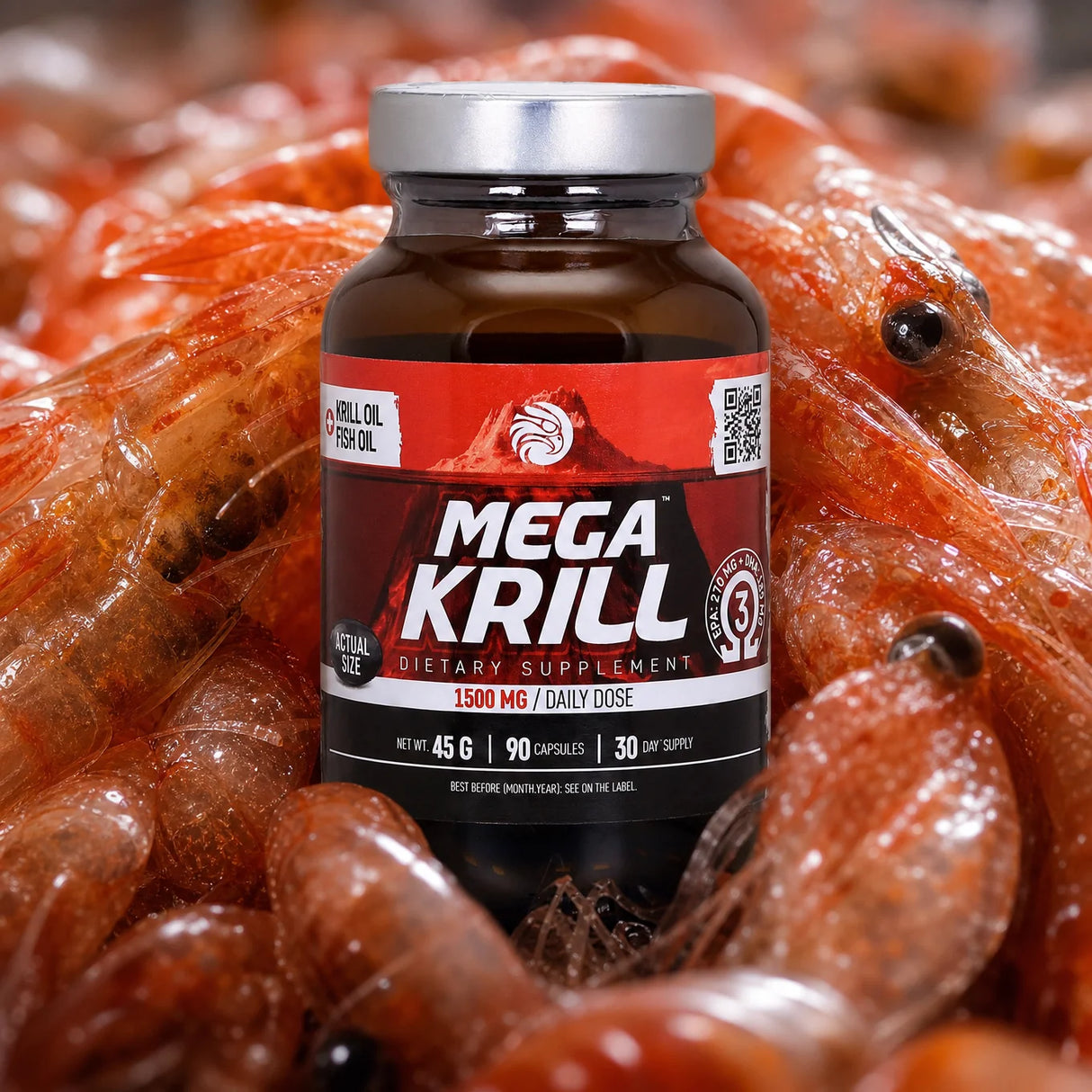 MegaKRILL 1500 mg olej z Kryla + olej Rybi • 90 kapsułek