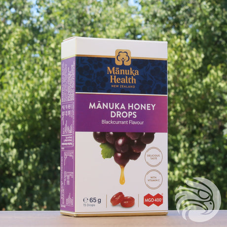 Pastylki z miodem Manuka i czarną porzeczką • 15 szt.